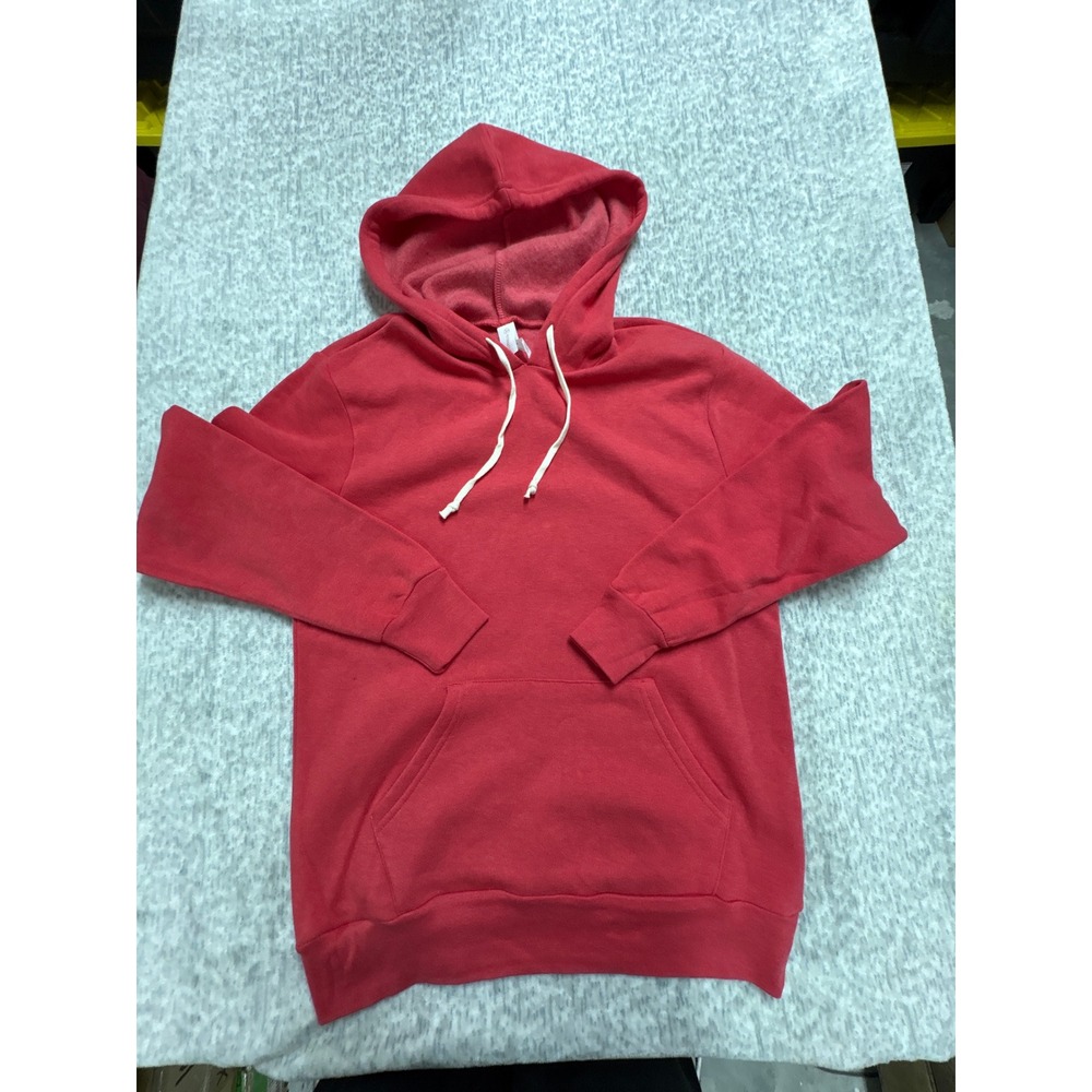 Alternative Apparel Mens Red‎ Pullover Hoodie Sweatshirt Small Fleece 09575HP